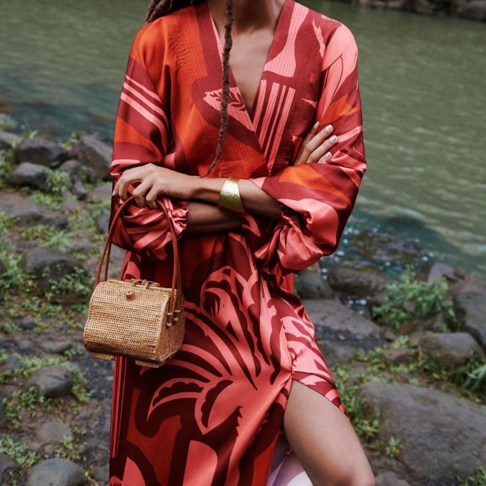 Eugenia Fernandez isola V-Neck Maxi Dress‎